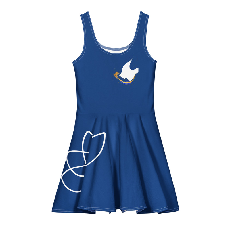 Minimalist Vishnu Blue Dress