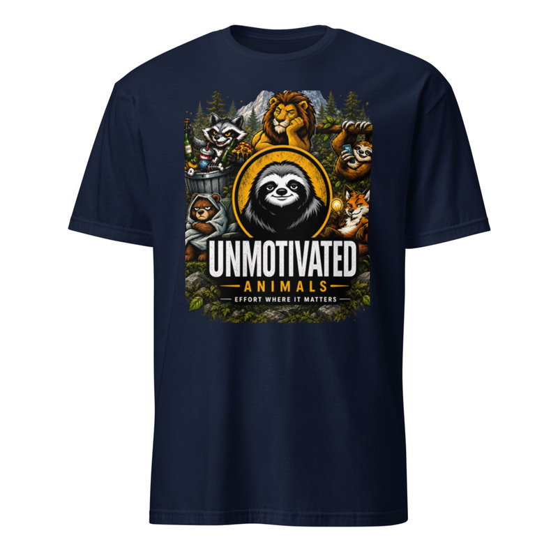 Unmotivated Animals Tee – 3XL, Navy