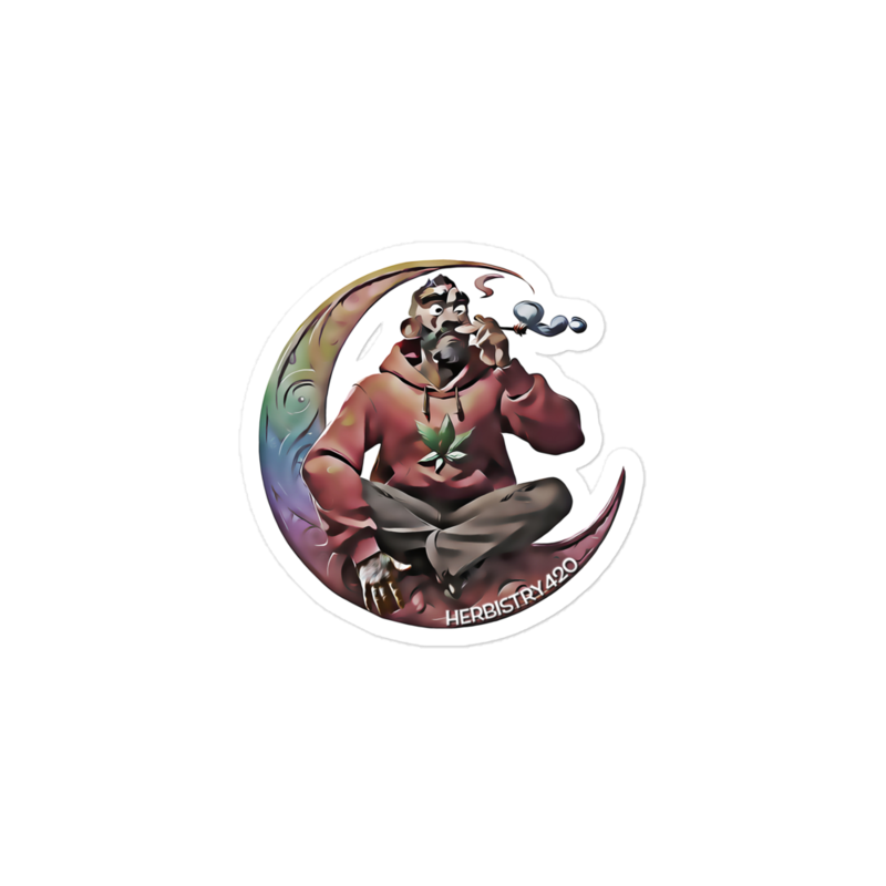 Smoking on the Moon – Bubble-free stickers