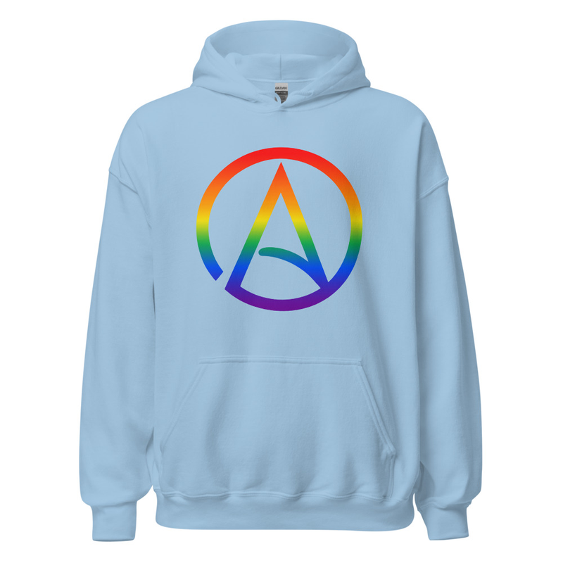 Pride Atheist Symbol Hoodie product view 1
