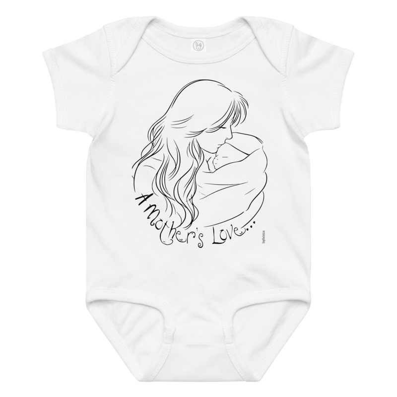 A Mother's Love (Black Writing) Onesie