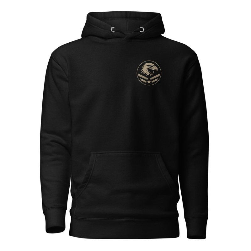 American Flag Eagle Badge Unisex Hoodie