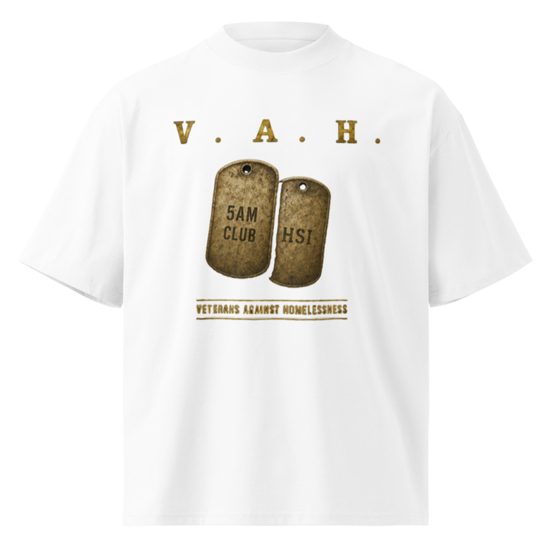 V. A. H. VETERANS AGAINST HOMELESSNESS  – XL, White