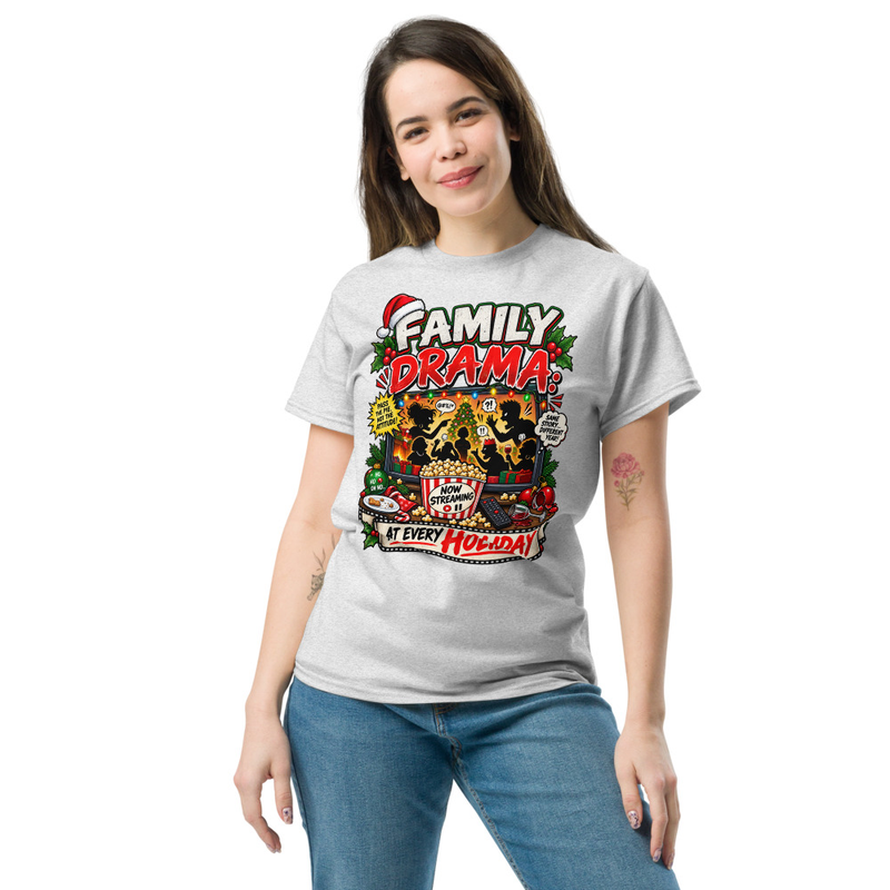Family Drama - Unisex classic tee – 2XL, Ash