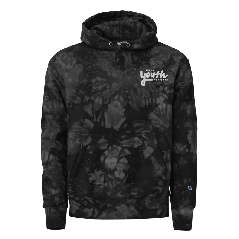 Apparel - HAEA Youth Advocate Unisex Champion tie-dye hoodie
