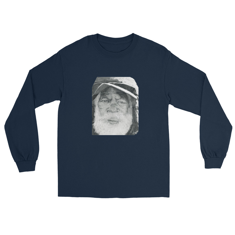 Under the Bridge - Unisex Long Sleeve Shirt – S, Navy