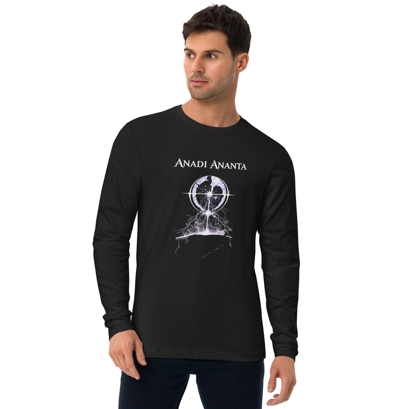 Anadi Ananta: Beyond Beginning and End | Cosmic Long Sleeve Fitted Crew / Black / S