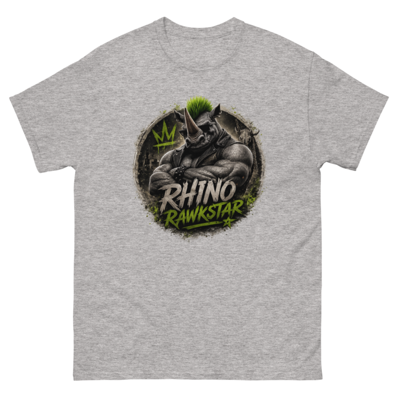 Rhino Rawkstar: Emblem Classic Tee — Sport Grey / 5XL