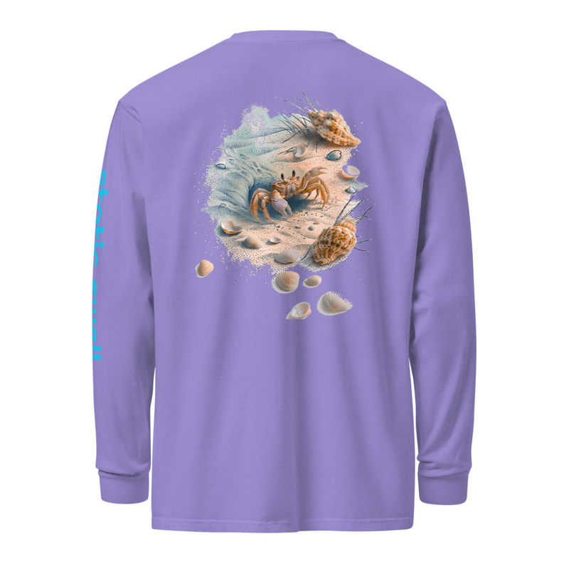 Garment-dyed heavyweight long-sleeve shirt