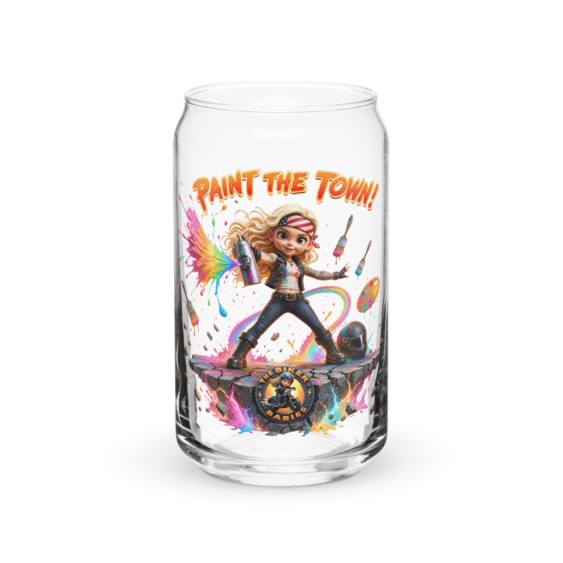Cassidy Paint The Town 16oz Can Glass