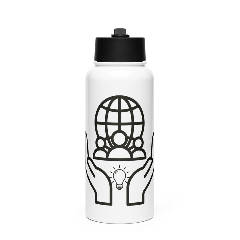 Munus Stainless steel water bottle with a straw lid