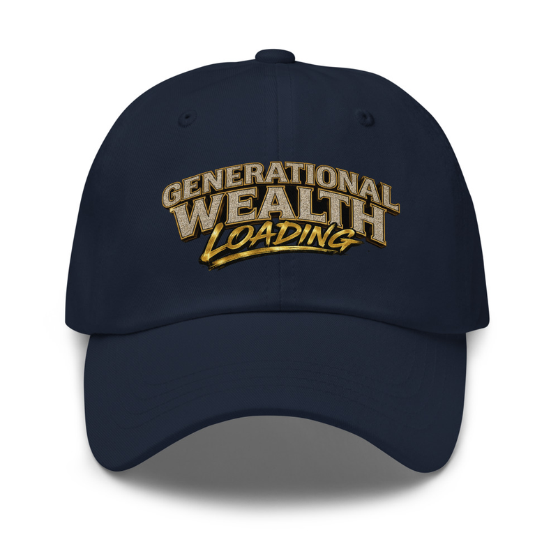 Generational Wealth Loading Hat – One size, Navy