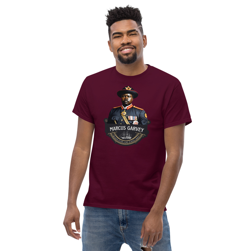Marcus Garvey Vintage Men's classic tee – S, Maroon