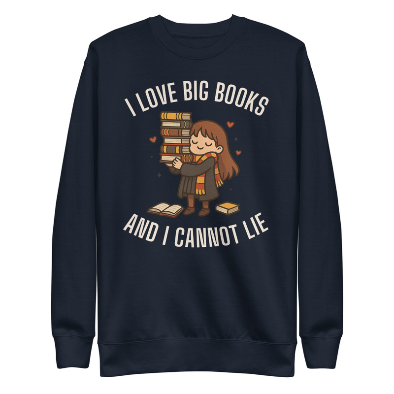 I Love Big Books & I Cannot Lie Unisex Premium Sweatshirt