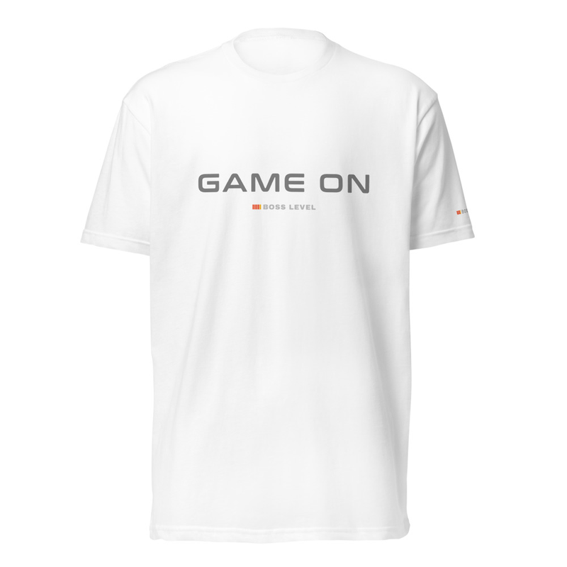 GAME ON Fitted T-Shirt - Next Level 6210 – XS, White
