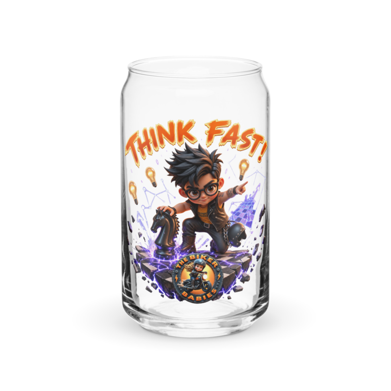 Arjun Think Fast 16oz Can Glass
