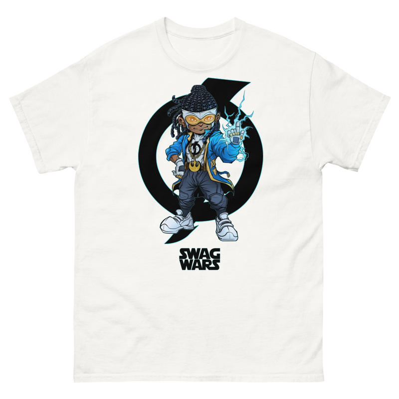 SWAG WARS: Static (White) SWAG WARS t-shirt featuring Static