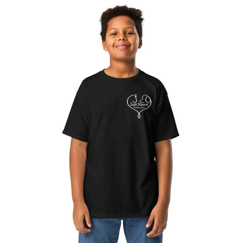 Paw Print Youth T-Shirt White Logo