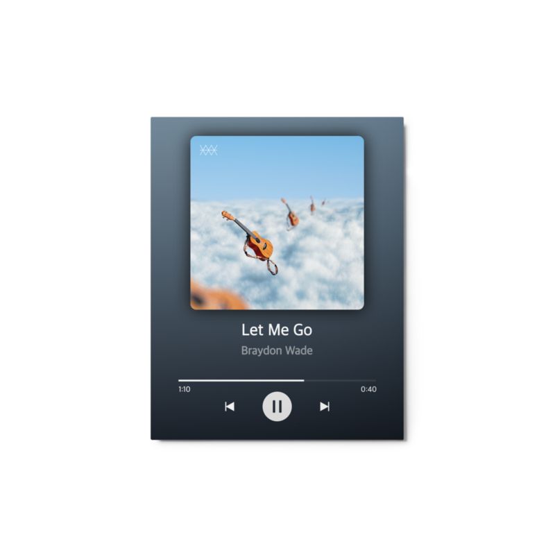Let Me Go - Metal Print