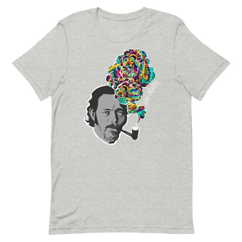 Alan Watts - Colorful Smoke - Zen Buddhism Unisex t-shirt