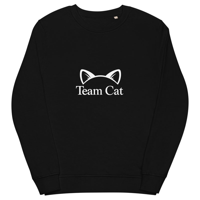 Unisex organic sweatshirt Team Cat Art