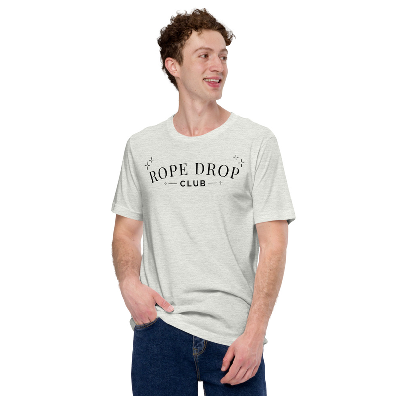 Rope Drop Club Tee – S, Ash