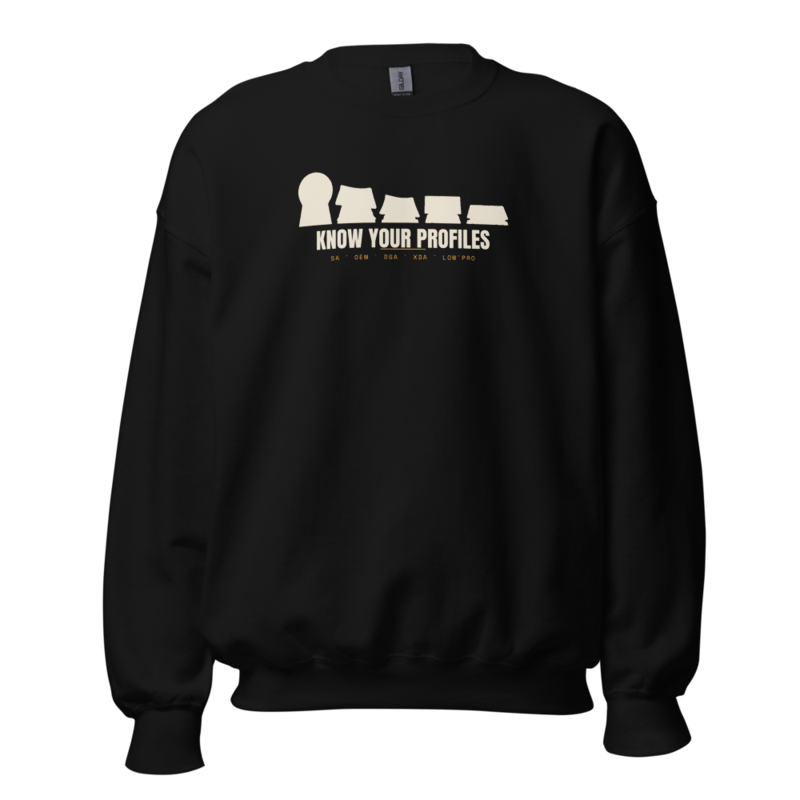 Keycap Profiles Crewneck mockup