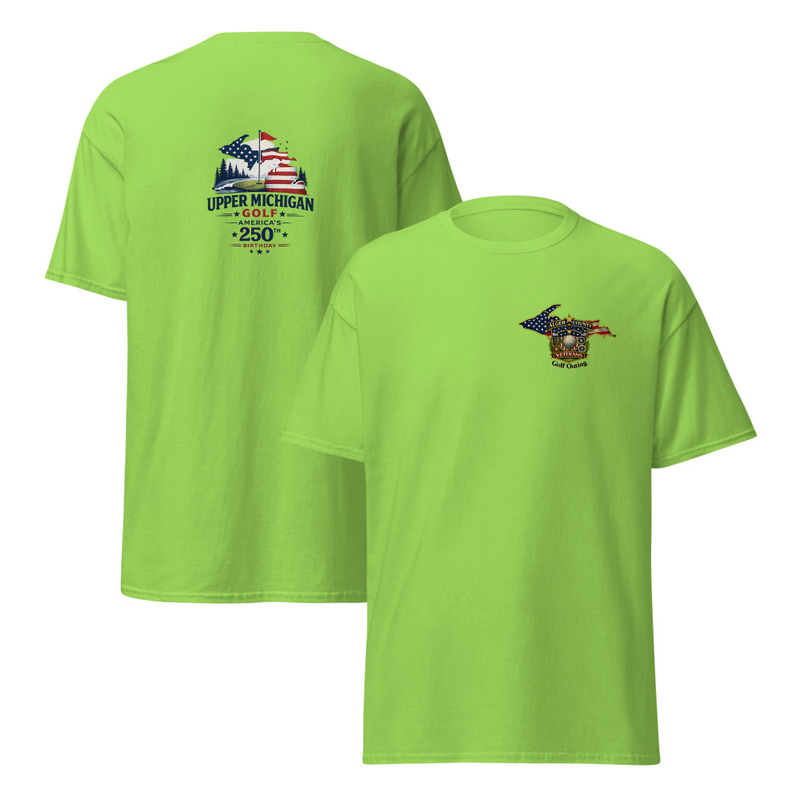 Alger County Veteran's Golf Outing #7 Unisex classic tee – XL, Lime