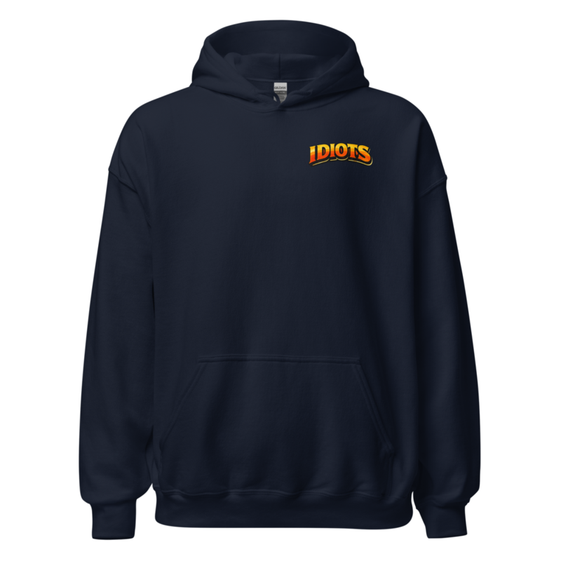 IDIOTS Classic Unisex Hoodie – S, Navy