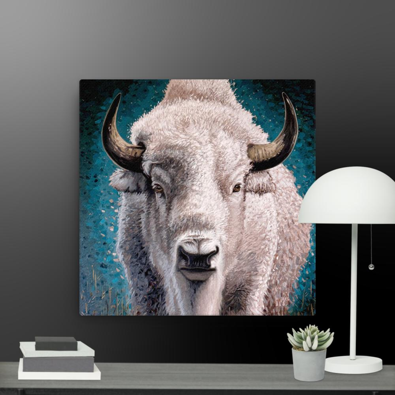 He Stands When All Bow – 16″×16″