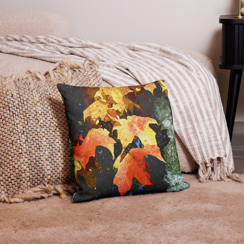 Fall Leaves - Premium Pillow - 2 sizes 