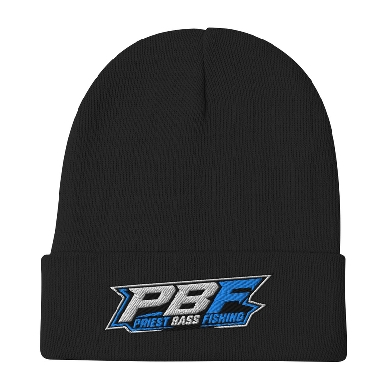 PBF Embroidered Beanie official product mockup