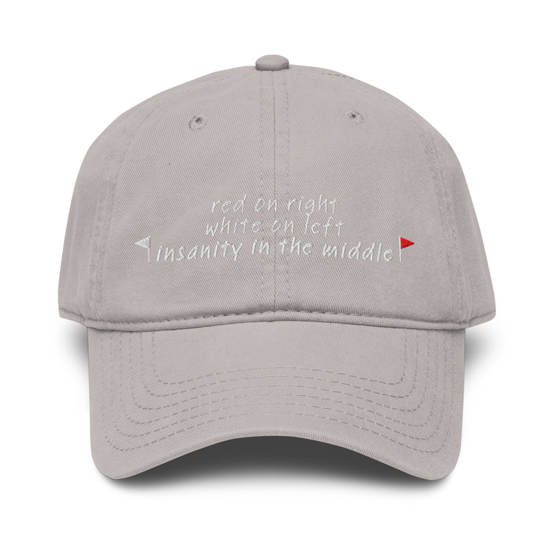 Insanity in the Middle Baseball Cap view 4