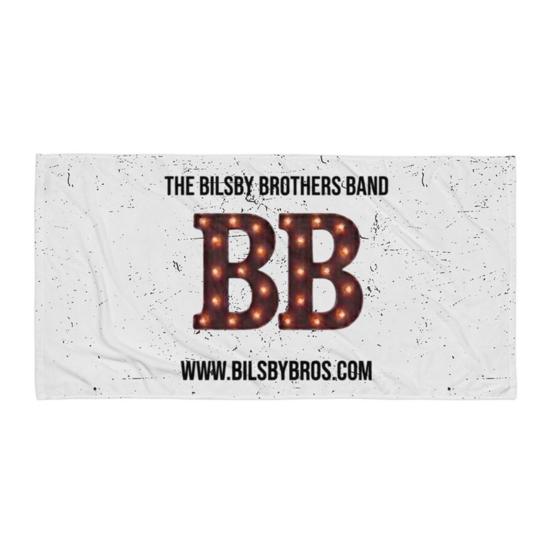 The Bilsby Brothers Band Beach Towel - White/Black