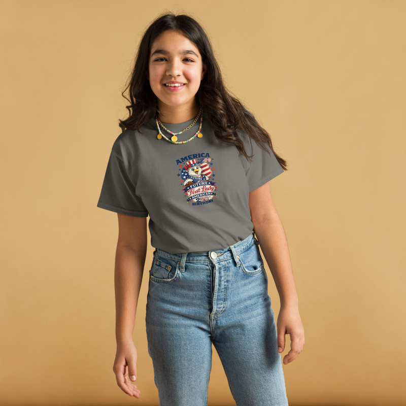BMT Kids Future First Lady 250 Youth classic tee – S, Charcoal