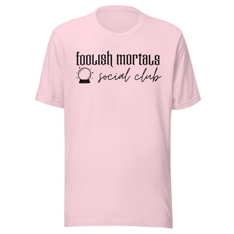 Haunted Social Club Tee – S, Soft Pink