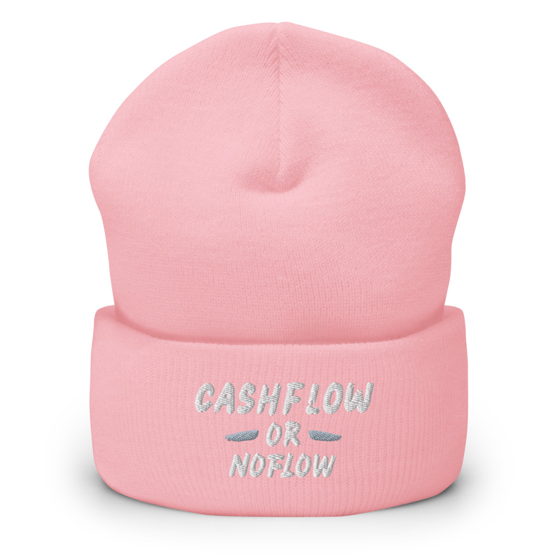 #CashflowOrNoflow Beanie – One size, Baby Pink