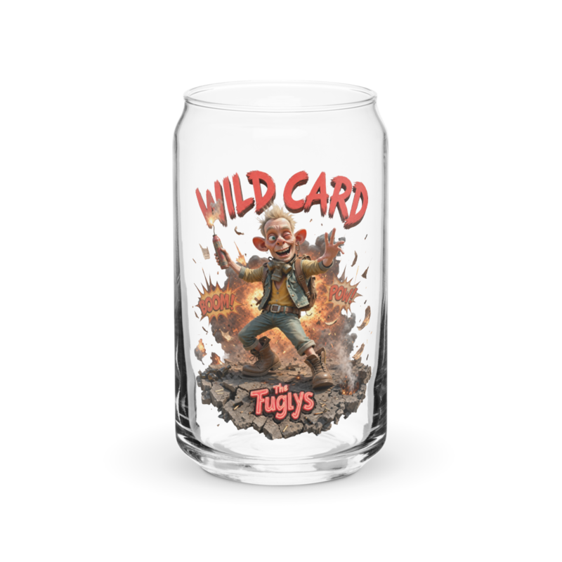 Bud - Wild Card 16oz Can Glass
