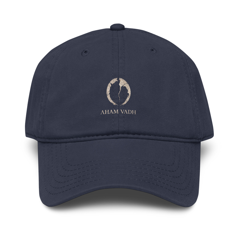 Aham Vadh Ritual Emblem Cap: Slaying the Illusion of “I” / Navy