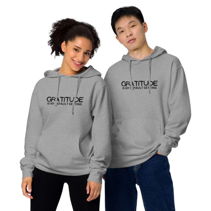 Unisex midweight hoodie – S, Gunmetal Heather