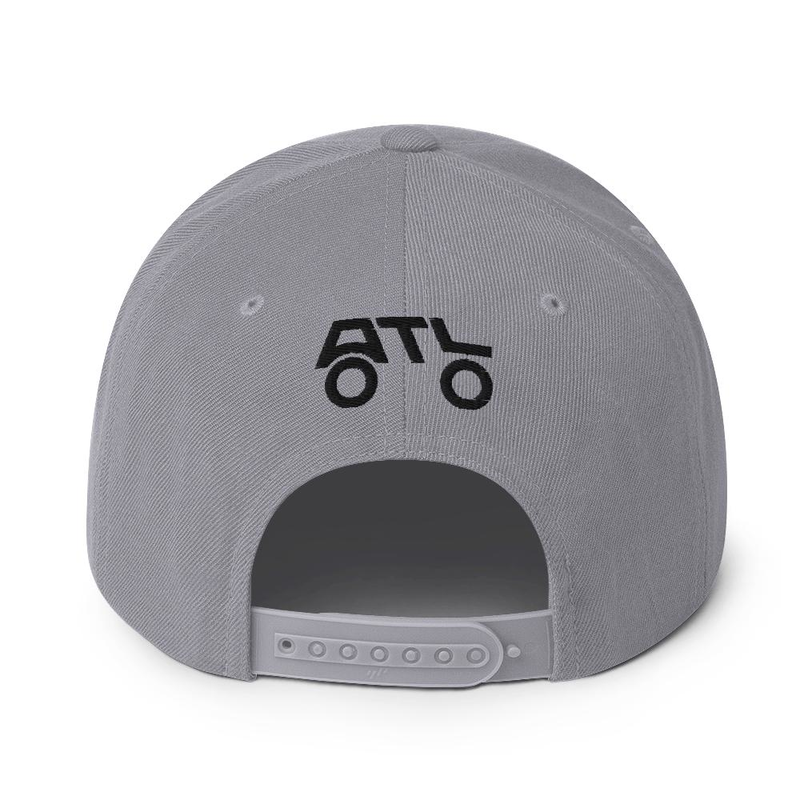Snapback Hat - Black Out (REAR BRAND MARK) – One size, Silver