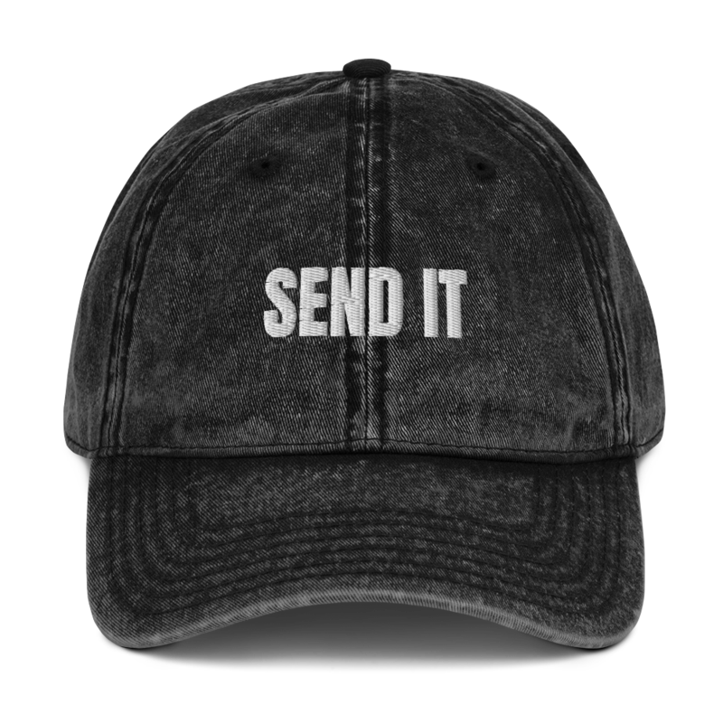 SEND IT Dad Hat mockup
