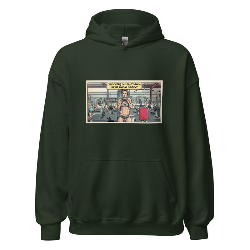 Klasyczna Bluza „Masa Sama Się Nie Zrobi” - kolor Forest Green