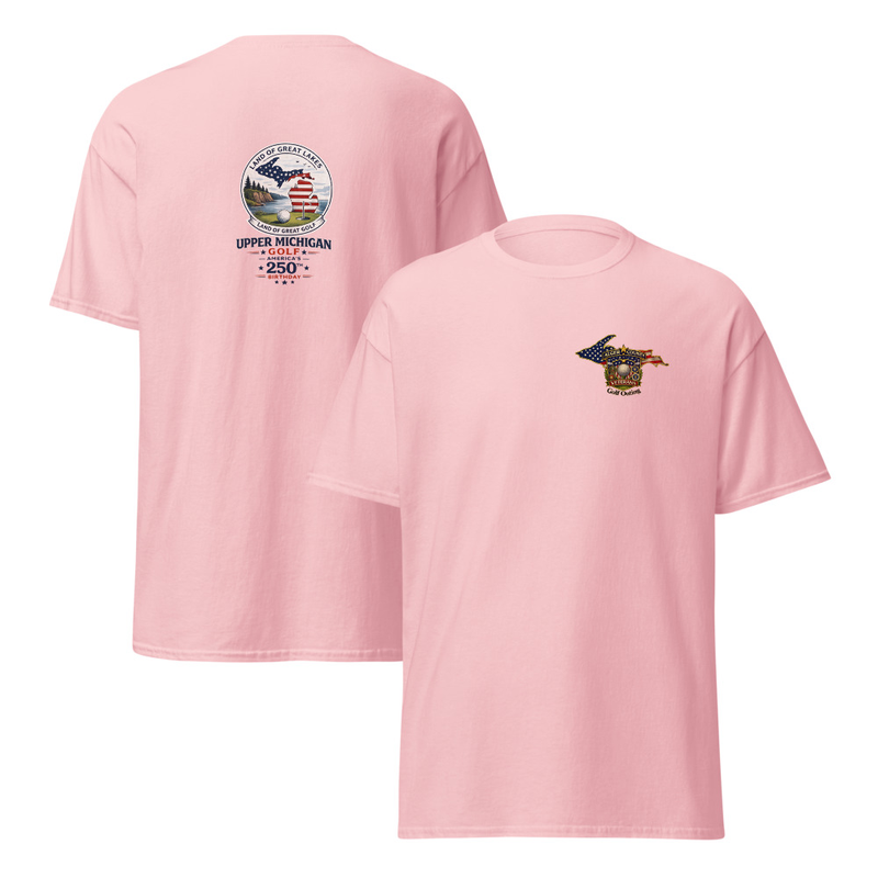 Alger County Veteran's Golf Outing Logo #3 Unisex classic tee – S, Light Pink