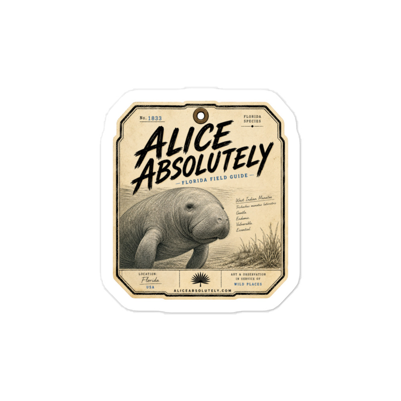 Manatee Vinyl Decal