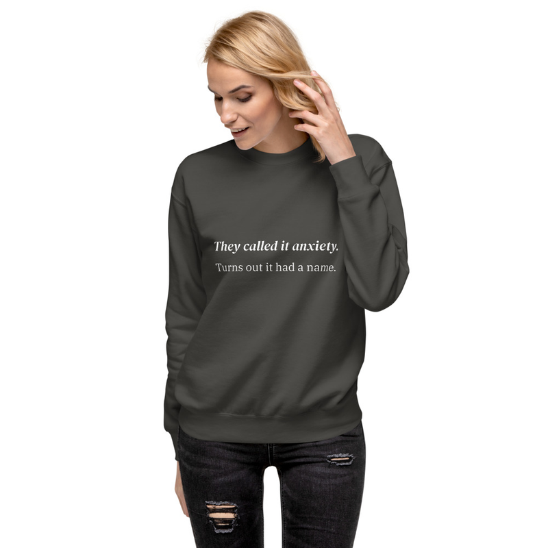 They called it anxiety. Turns out it had a name. – S, Vintage Black