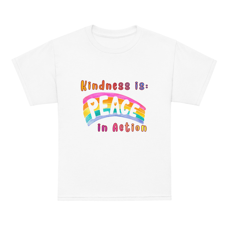 Kindness Youth t-shirt – XL, White