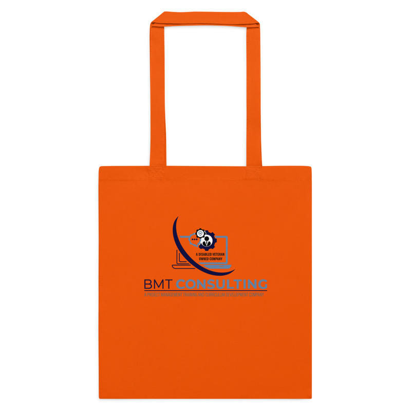 BMT Logo Cotton color tote bag – One size, Orange