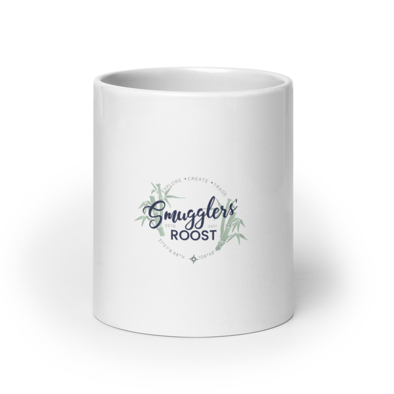 Smugglers Roost White glossy mug – 20 oz, White