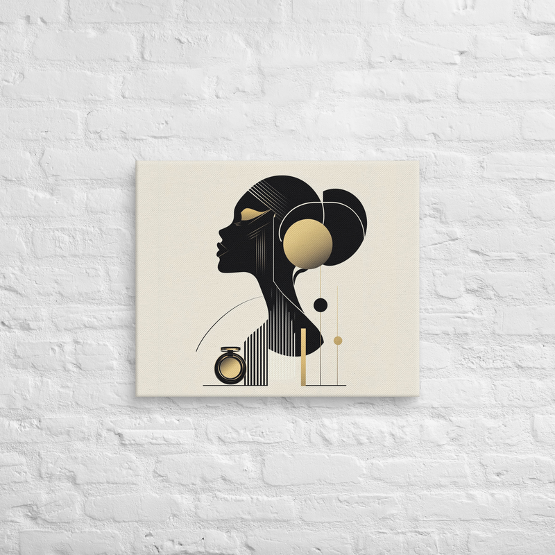 Contemporary Art African American Woman on Canvas